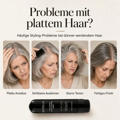 [Sonderangebot – Heute 49% sparen 🔥]90ml Volumen Haarspray mit Pfirsichduft – Sofort mehr Fülle für feines Haar
