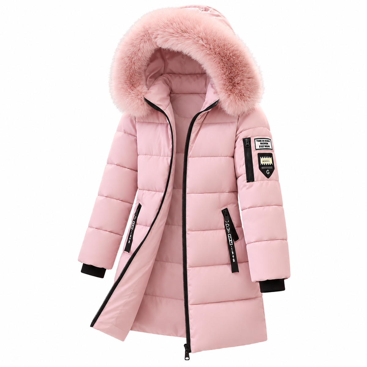 🔥 LETZTER TAG –  80% RABATT 🔥 ❄️ Warmer Damen-Daunenmantel mit Kapuze und abnehmbarem Kunstfellkragen