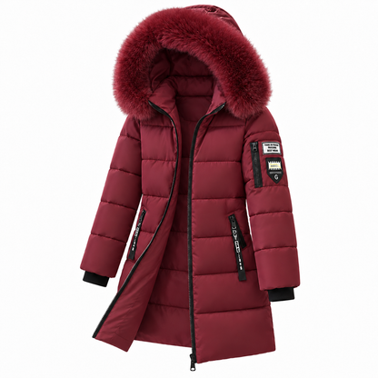 🔥 LETZTER TAG –  80% RABATT 🔥 ❄️ Warmer Damen-Daunenmantel mit Kapuze und abnehmbarem Kunstfellkragen