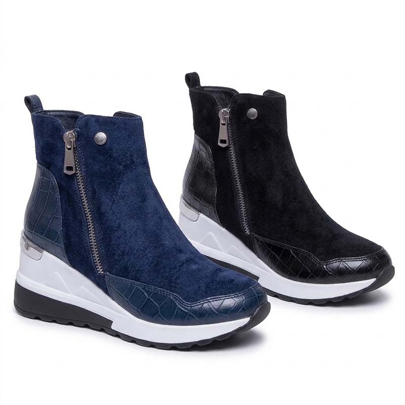 🔥 LETZTER TAG: 80 % RABATT | Orthopädische, wasserdichte Leder-Schneestiefel mit Wollfutter