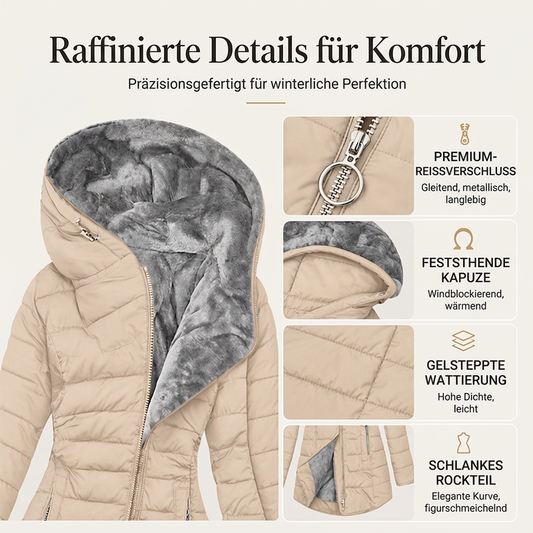 👑 Über 80.000 Käufer haben bereits zugeschlagen! Damen-Wintermantel mit Kapuze und Isolierung