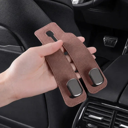 Doppelhaken für Auto-Kopfstützen aus Kunstwildleder – Produktansicht 6